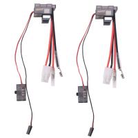 2Pcs 320A Brushed Brush Speed Controller ESC /w Reverse for RC Car Boat 1/8 1/10