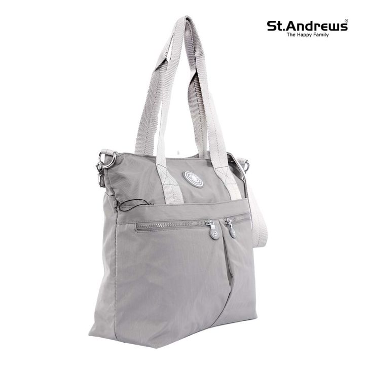 st-andrews-กระเป๋าสะพายทรง-tote-มีสายสะพายยาว-รุ่น-ssh0018-สีเทา