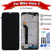 สำหรับ Wiko View 3จอ LCD + ดิจิไทเซอร์หน้าจอสัมผัสชิ้นส่วนจอสัมผัสมือถืออุปกรณ์เสริมโทรศัพท์ที่มีกรอบ + เครื่องมือฟรี