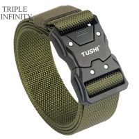 2022 Quick Release Pluggable Buckle Tactical Belt Tough Nylon Military Belt For Men Combat Durable Male Jeans Waistband Hunting