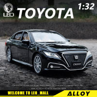 LEO 1:32 Toyota Crown รถโมเดล Diecast รถยนต์ของเล่นสำหรับเด็กผู้ชาย,รถของเล่นสำหรับของขวัญวันเกิด