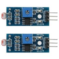 2ชิ้นโมดูลตัวต้านทานโฟโตเซนสิทีฟเซนเซอร์ความเข้มแสง3.3-5โวลต์โฟโตเซนสิทีฟเซนเซอร์สำหรับ Arduino