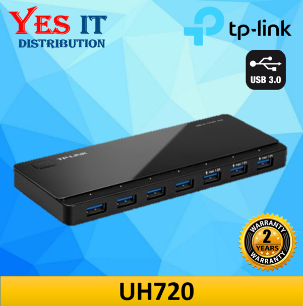 TPLink UH720 USB 3.0 7Port Hub with 2 Charging Ports Lazada