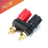 【CW】 Speaker Banana Plug Binding Post Connectors Dual Female Terminal Connector Socket For Amplifier