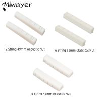 Miwayer 126 String Acoustic 6 String Classical Guitar Bone Nut Guitar Bridge Nuts Cut from Whole Bones