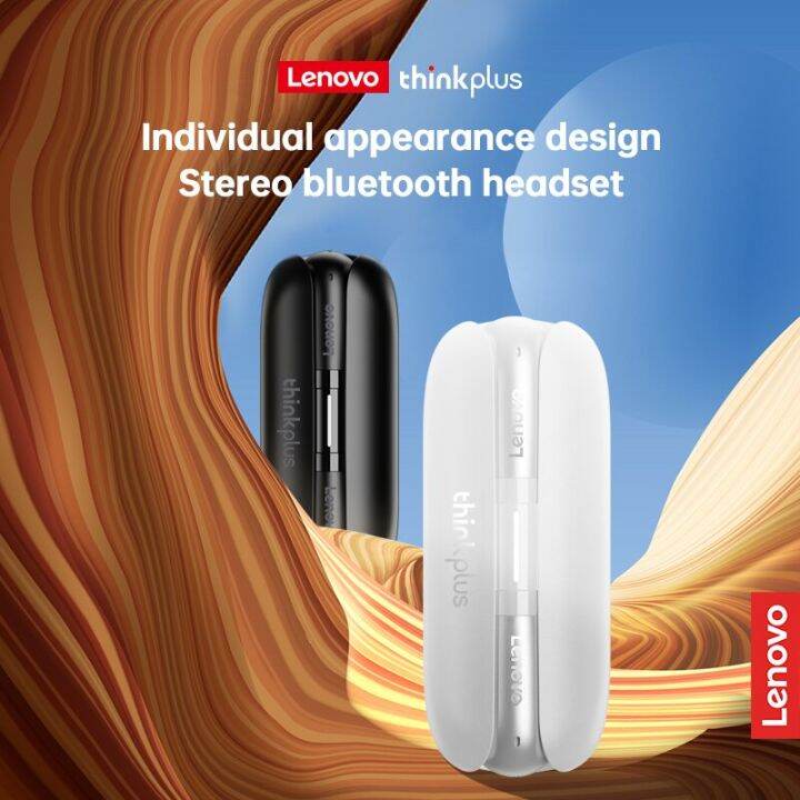 lenovo-tw60หูฟังบลูทูธ9d-กันน้ำสำหรับกีฬาสเตอริโอหูฟังเอียบัดไร้สายบลูทูธ5-3หูฟังพร้อมไมโครโฟน2023ใหม่