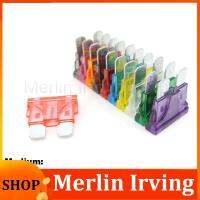 Merlin Irving Shop 10pcs Medium Car Fuses Blade Fuse Insert auto Car Truck ZINC Pins 1A 2A 3A 5A 7.5A 10A 15A 20A 30A 40A 50A Refitted For