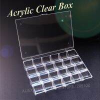 High Quality Acrylic Clear Box Storage fixed compartments for DIY Nail Art Accessory Jewelry beads Craft portable container case