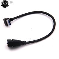 1pcs USB Standard 3.0 Right Angle 90 Degree left bend Extension data Cable Male to Female for TV DVD player