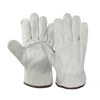 Mens Work Driver Gloves Cowhide Winter Warm Cashmere Windproof Security Protection Wear Safety Working Woman Gloves 2008