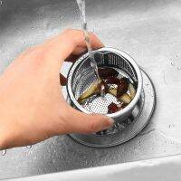 Kitchen Sink Strainer Plug Dense Hole Water Basin Sink Drain Filter Basket with Handle Draine Accessories 304 Stainless Steel