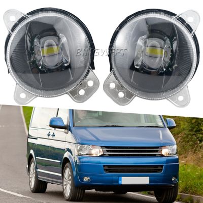 (Left Right) For VW Transporter T5 Multivan Caravelle 2003-2010 Fog Light Lens Car LED Fog Driving Lamp