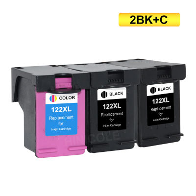 HINICOLE 122XL Refilled Ink Cartridge Replacement for HP 122 for Deskjet 1000 1050 2000 2050s 3000 3050A 3052A 3054 1010 1510