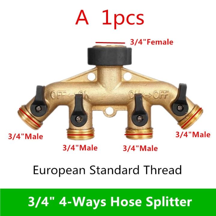 brass-4-ways-hose-splitter-nipple-connect-y-type-water-distributor-water-separator-water-gun-irrigation-garden-automatic-water