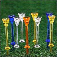 Golf Tees Martini Style Golf Tees Plastic 3-1/4’’ Durability and Stability Reduced Friction &amp; Side Spin 50pcs Golf Tee Stand