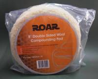 Roar Double Side Wool Compound Pad 8" / ลูกปัดขนแกะสีขาว 8 นิ้ว / ลูกขัดขนแกะ สีขาว