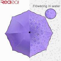 hot【DT】►﹊❆  leaf Manual Folding Umbrella Flowering Glue Coated Weight UV