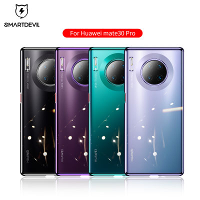 SmartDevil Transparent Hard Phone Case for Huawei Mate 30 Pro with Lens Film 4 Colors