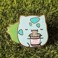 Kawaii Bulbasaurs Cup Nunu Brooch Pins Enamel Metal Badges Lapel Pin Brooches Jackets Jeans Fashion Jewelry Accessories