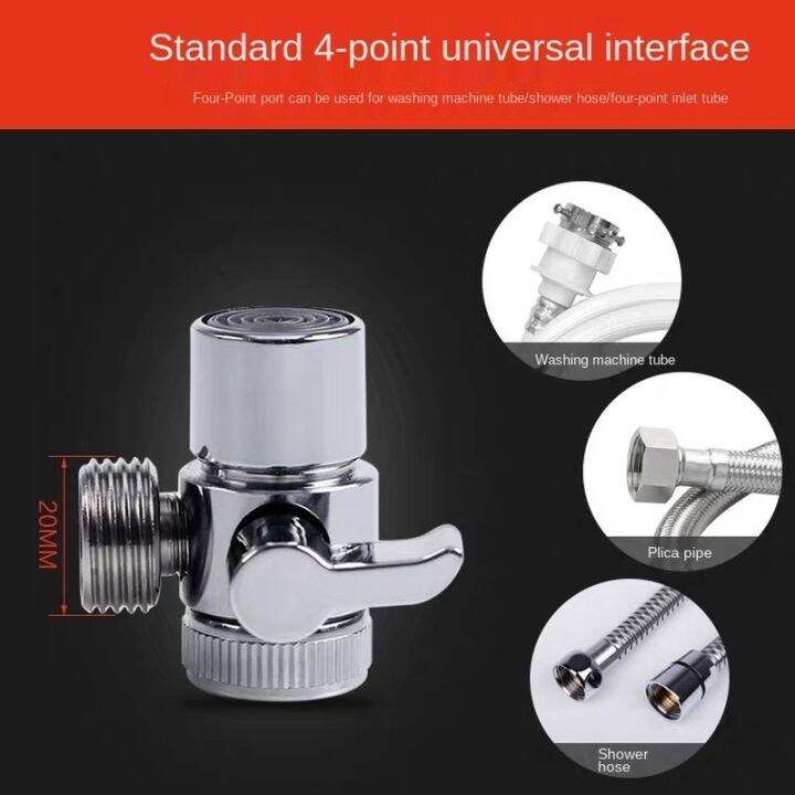 Switch Faucet Adapter Kitchen Sink Splitter Diverter Valve Water Tap