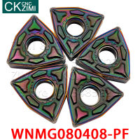 WNMG 080408 PF WNMG080408-PF WNMG432-PF คาร์ไบด์แทรกภายนอกเครื่องมือกลึง CNC เครื่องมือตัดสำหรับเหล็กแข็ง