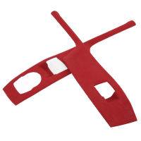 Window Lift Switch Trim, Luxurious Window Lift Panel Cover Suede for Car red