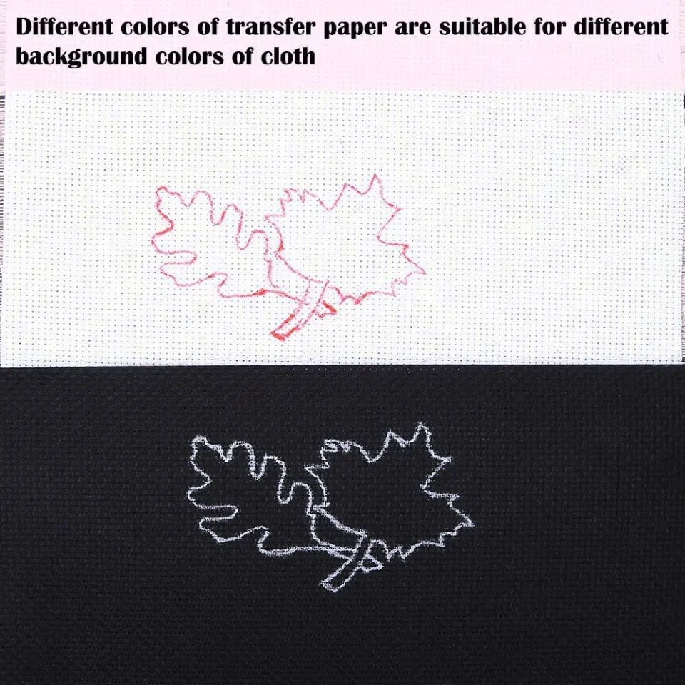 10Pcs A4 Organic Coatings Water-soluble Colorful Carbon Paper For Cloth  Embroidery Tracing Bumf Drawing Transfer Sewing Accessor
