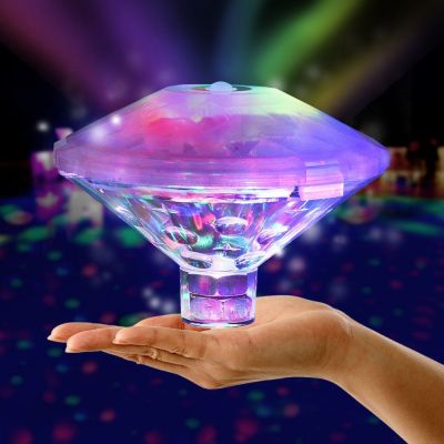 TANFU Disco Lights RGB Floating Sensory Colorful Hot Tub Spa Lamp Underwater Swimming Pool Floating LED Light