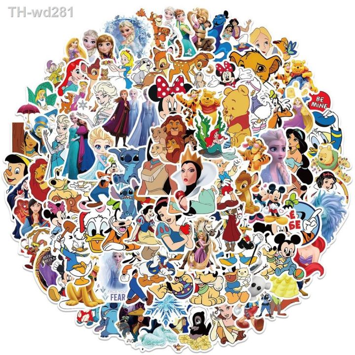 100pcs-disney-cute-mix-cartoon-anime-stickers-decal-for-kids-toy-motorcycle-luggage-laptop-phone-diary-graffiti-sticker