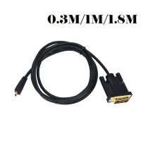 Kabel Adaptor Micro-hdmi Ke DVI Full HD 1080P Micro HDMI-Kompatibel Male Ke DVI Male Kabel Adapter Converter untuk HDTV Dalam Persediaan