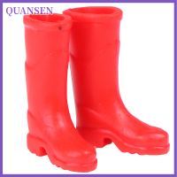 QUANSEN ตุ๊กตาตกแต่ง MINI Rain BOOTS อุปกรณ์เสริมตุ๊กตาขนาดเล็ก1/12