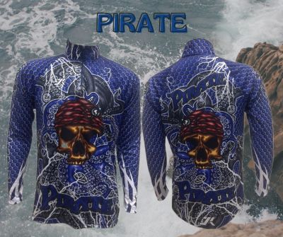 JK Thailand เสื้อตกปลา PIRATE ป้องกันรังสี UV 80% แห้งเร็ว