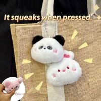 Press Squeak Mini Animal Key Chain Plush Doll Toy Pendant Schoolbag Charm Decorative 【AUG】