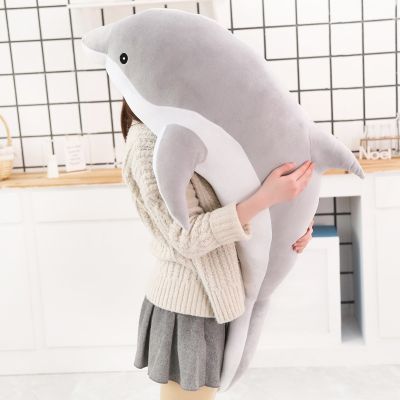 Hot Plush Dolphin Toys Stuffed Sea Animal Cute Girls Dolls Soft Baby Sleeping Pillow Birthday Gift for Girls