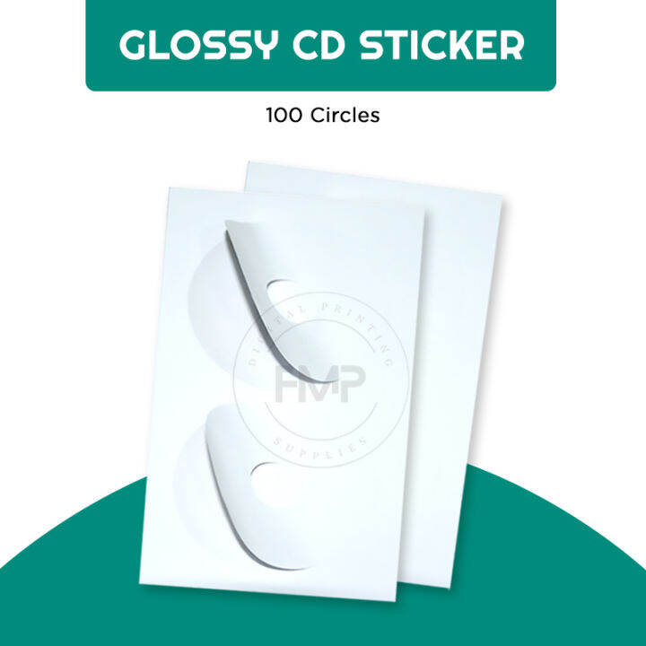 FMP Glossy CD Sticker / CD Label（100 circle / pack) Lazada PH