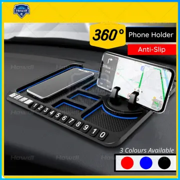 Anti-Slip Car Dashboard Mat & Mobile Phone Holder Mount Universal Non-Slip  Sticky Rubber Pad for Smartphone, GPS Navigation, Toys, Coins
