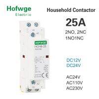 HCH8-25คอนแทคเตอร์2P 16A 20A 2NO 25A หรือ1NO1NC 2NC 24V 110V 220V แบบรางอัตโนมัติสำหรับใช้ในบ้าน