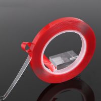 ☜ↂ 3/6/8/10mm 3M Strong Acrylic Adhesive PET Red Film Clear Double Side Tape No Trace For Phone Tablet LCD Screen Glass Double Side