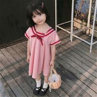 [COD] college tie dress princess 23 summer new foreign trade childrens on behalf of 3-8 years old