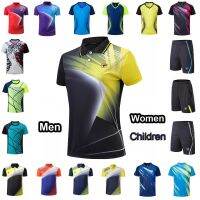 Men Women Tennis T Shirt , Girls Boys Tee Shirts Tennis Sportwear , Youth Badminton Kits Shorts , Table Tennis Training uniform