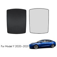 for Tesla Model Y 2021 Car Sunroof Sunshade Net Skylight Protective Cover UV Heat Insulation Net