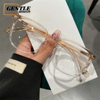 (GENTLE Moscow T) เกาหลีใหม่ Anti Blue Light Glasses Simple Big Frame Square Fashion Clear Eyeglasses