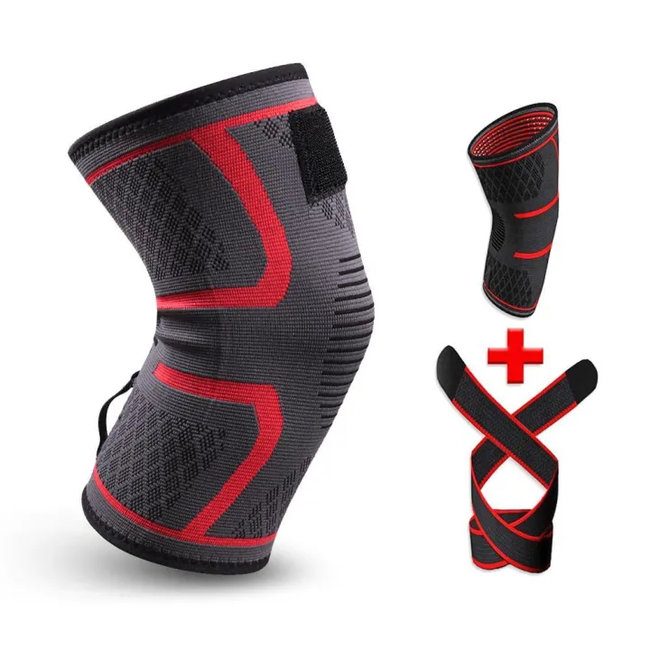 2pcs (a Pair)Knee Braces Support Knee Guard Sleeve Wrap Pad Protector Elastic Kneepad Safety Guard Strap Sport Running 2 Pcs