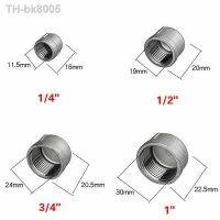 ✠♨  1/4 quot; 1/2 quot; 3/4 quot; 1 quot; Female Thread 304 Stainless Steel Pipe Fitting hydraulic End Caps Round Head Socket Plug End Cap For Water Oil