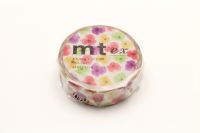 mt masking tape pansy (MTEX1P149) / เทปตกแต่งวาชิ ลาย pansy แบรนด์ mt masking tape ประเทศญี่ปุ่น