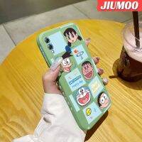 เคส JIUMOO สำหรับ Huawei Y สูงสุดเพลิดเพลินกับ8X สูงสุดเคสแฟชั่นเพื่อนรักนิ่มบางเคสมือถือด้านข้างลายเคสขอบสี่เหลี่ยมซิลิโคนเคสนิ่มเคสป้องกันการกระแทก