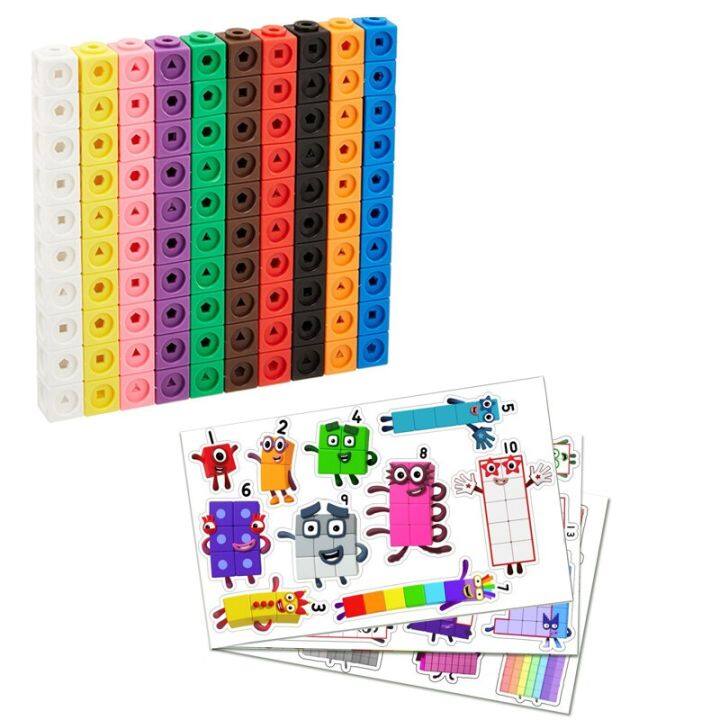 Numberblocks With Stickers Linking Math Cubes Number Blocks Counting ...