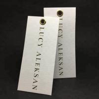 Danish famous round gold foil garment brand custom hang tags