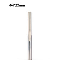 10Pcs 4Mm * 22Mm Straight Slot Bit เครื่องตัดไม้ CNC Solid Carbide สองตรง Double Flute Bits CNC Router เครื่องตัดไม้