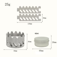 OWNWAY ชุดเตาแอลกอฮอล์น้ำหนักเบาและอะลูมิเนียมพกพาสำหรับการตั้งแคมป์และปิกนิกกลางแจ้ง